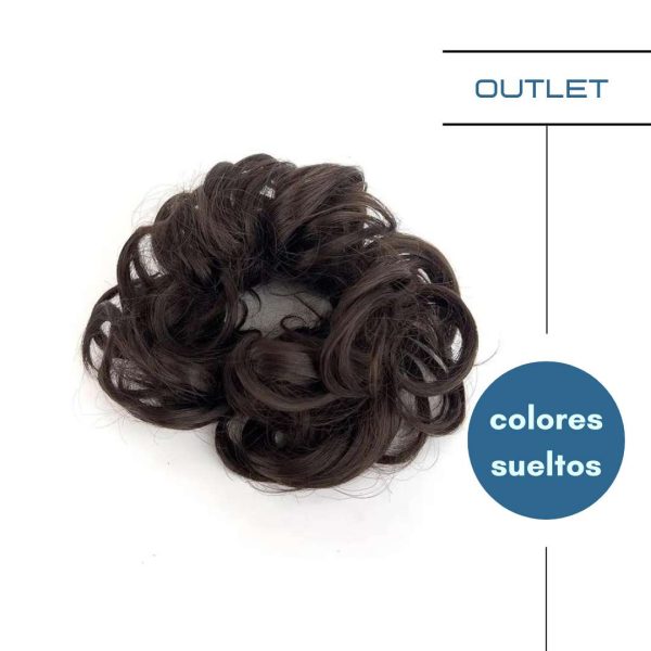 Coletero rizado de pelo sintético en liquidación por tener solo colores sueltos